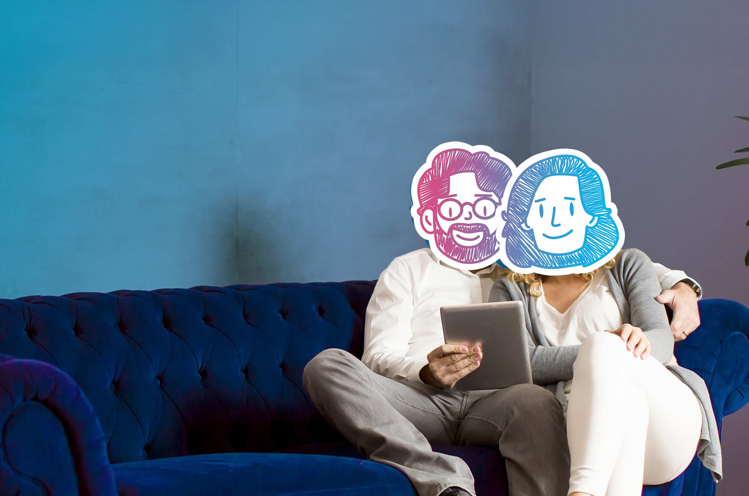 Coppia che consulta offerte